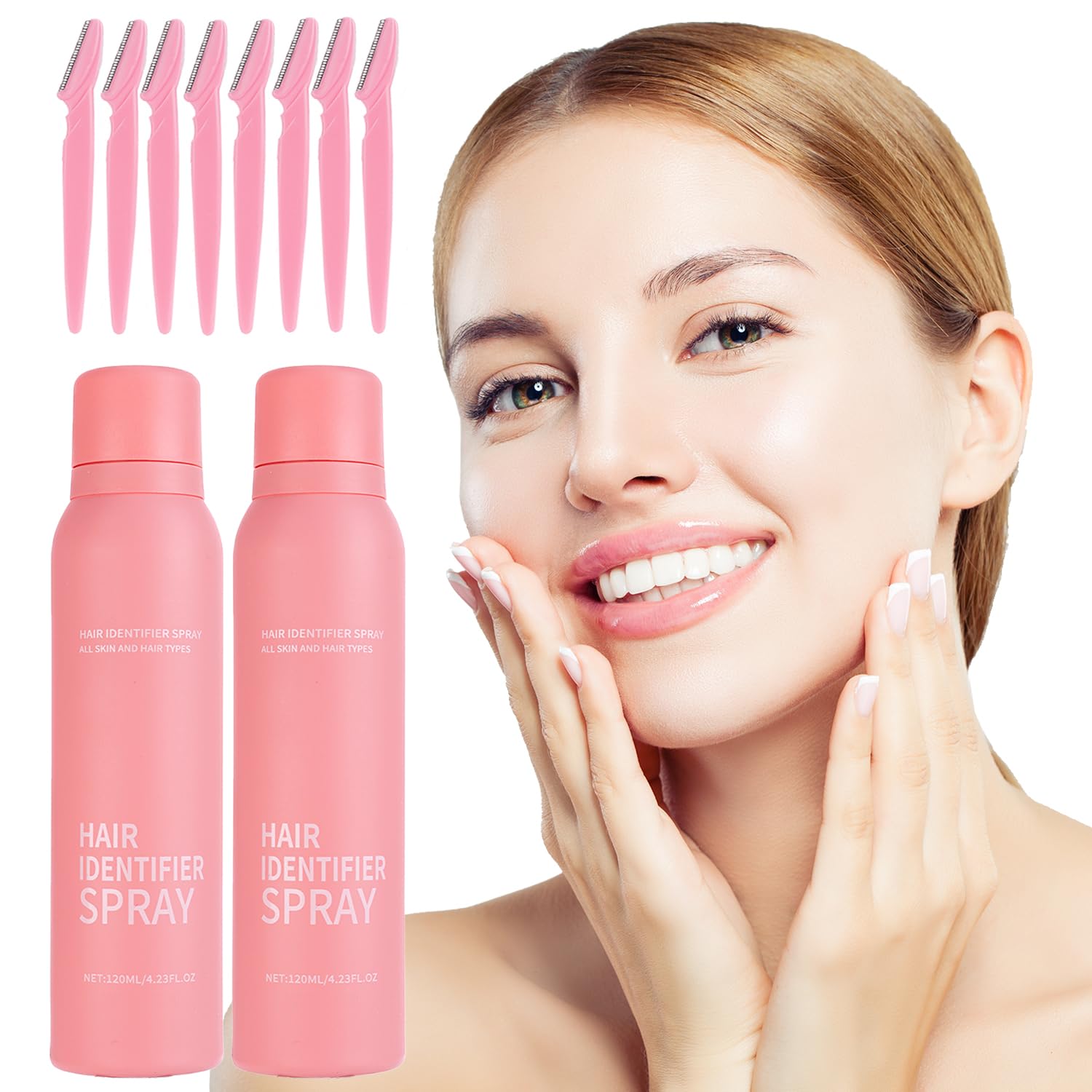 Hair Identifier Spray for Face Shaving