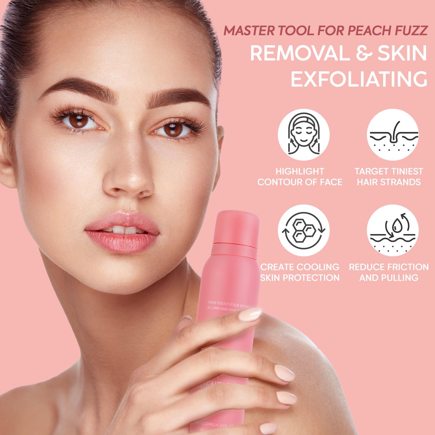 Hair Identifier Spray for Face Shaving